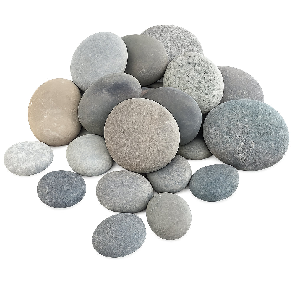 Natural River Rock Pebbles Smooth Flat Stones for Painting Crafts Decoration and DIY Kids Art Projects