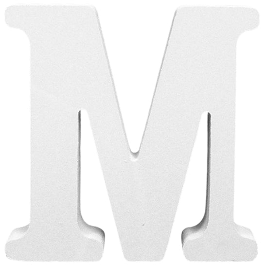 8 Inch White Wooden Letters for Wall Decor Unfinished Wood Alphabet for Home Crafts DIY Signs
