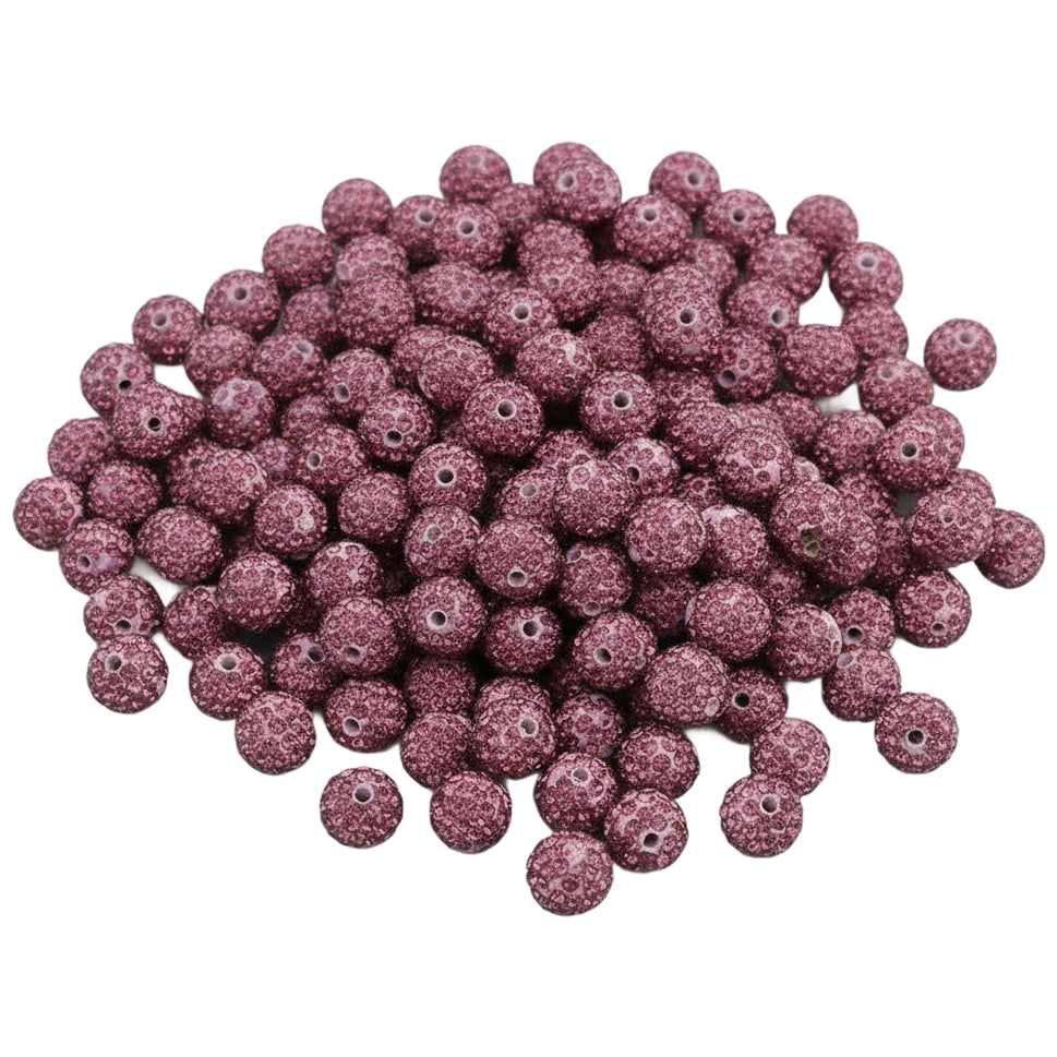 Sparkle Rhinestone Clay Beads Round Disco Spacer Beads for Jewelry Making, Bracelets, Earrings and DIY Craft Projects