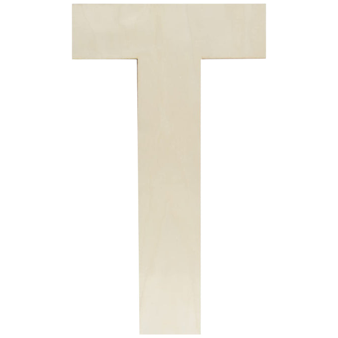 Unfinished Wooden Letter Style Surface for DIY Arts Crafts Home Decor Projects