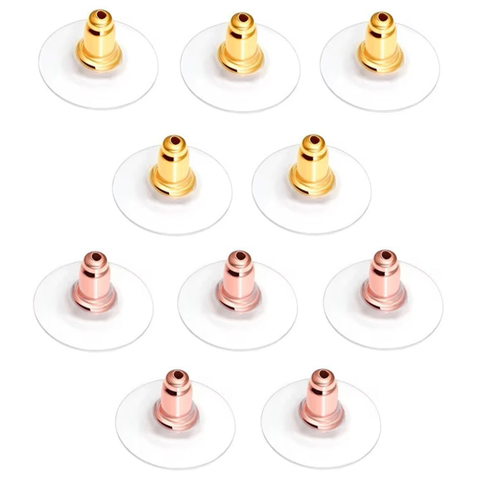 Clear Silicone Earring Backs Hypoallergenic Soft Rubber Stud Earring Safety Stoppers