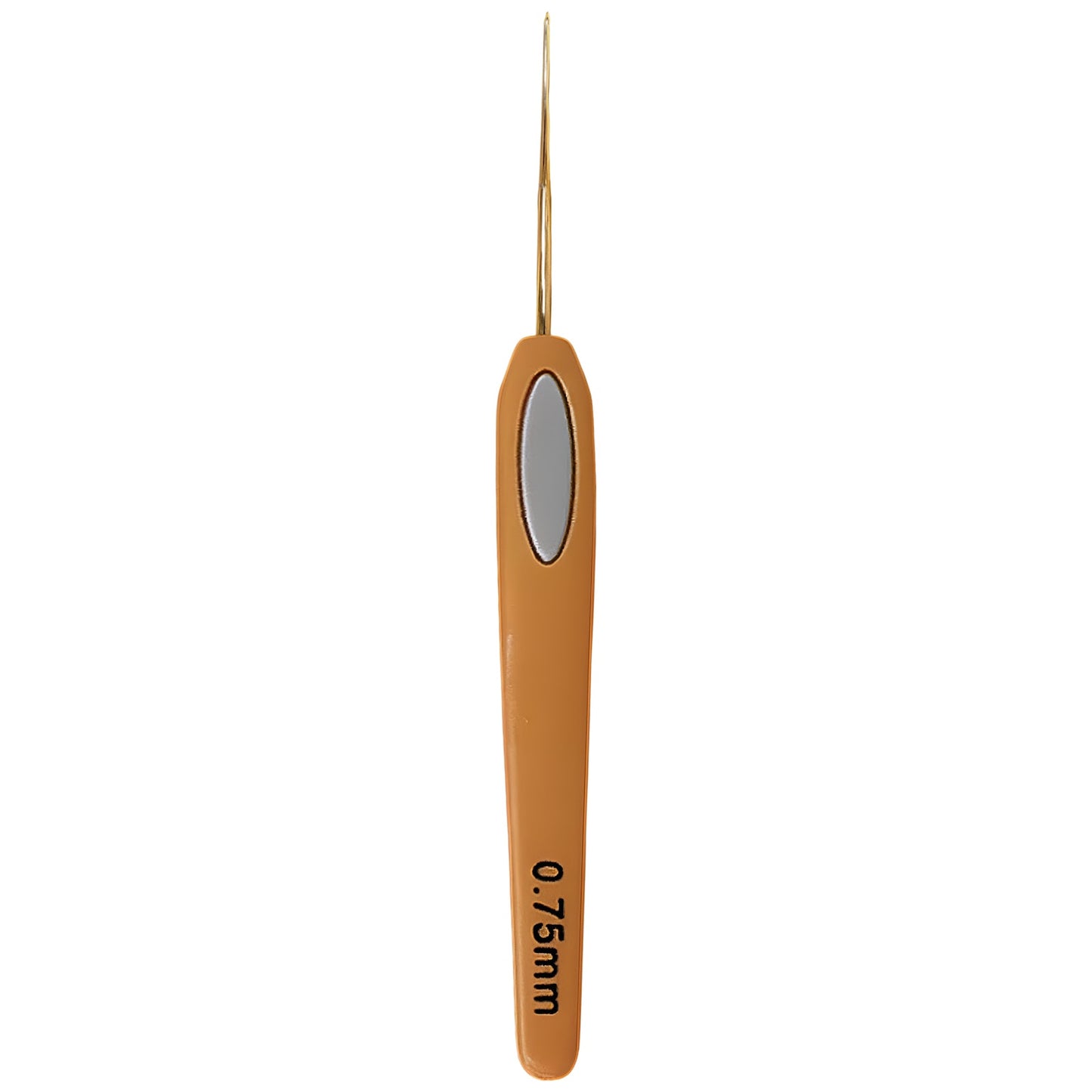 Soft Touch Steel Crochet Hooks with Ergonomic Orange Grip for Lace Crochet Thread Work and DIY Crafts
