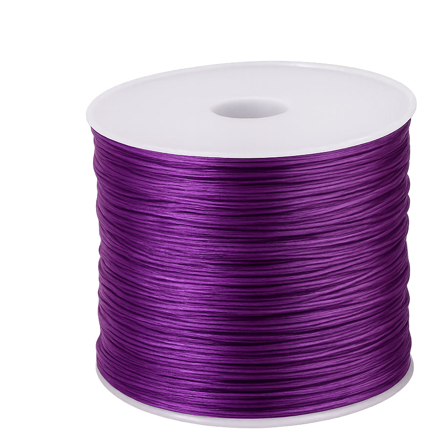 0.8mm Clear Crystal Elastic Beading Cord 197ft Stretch String for Bracelets and Jewelry Making