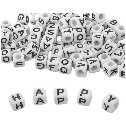 Alphabet Letter Beads 3000pcs 6mm for DIY Bracelets, Necklaces, Jewelry Making, and Crafts