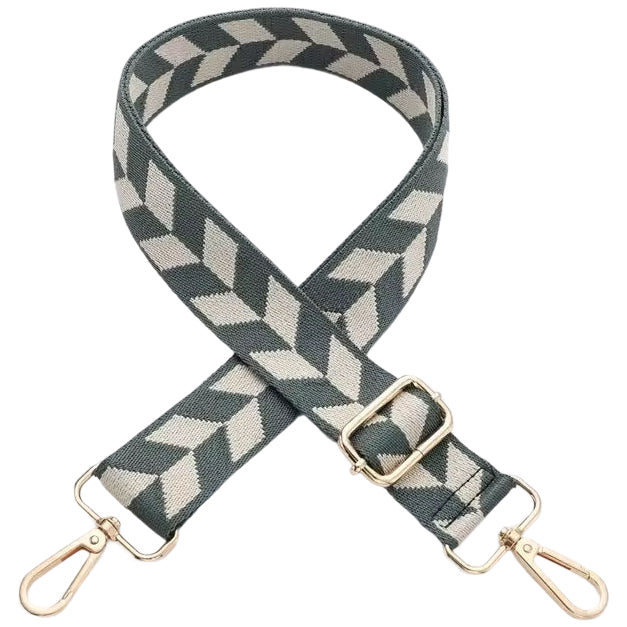 Adjustable 11-Inch Wide Stripe Purse Strap Replacement for Crossbody Handbags and Shoulder Bags