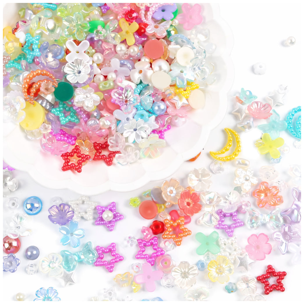 Assorted Acrylic Beads 180 to 240 Pieces for Bracelet Necklace and DIY Jewelry Making
