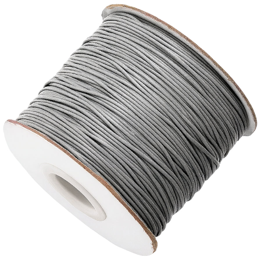 1mm Cotton Waxed Cord 175 Yards String for Jewelry Making, Beading, and Bracelets