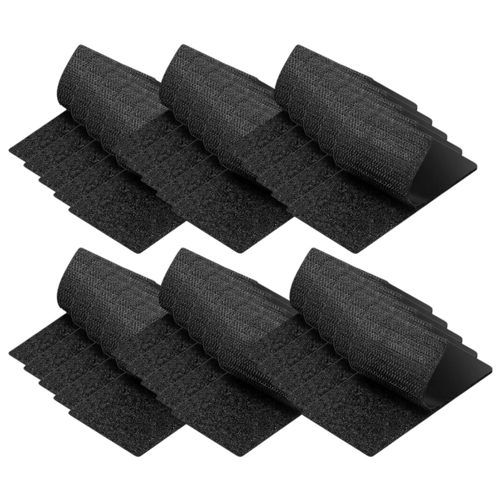 Strips with Adhesive for Fabric, No Sew Stick On for Fabric, Sticky Back for Clothes, Curtains - Heavy Duty Double Sided Hook and Loop Hem Tape Fasteners, No Sewing No Iron