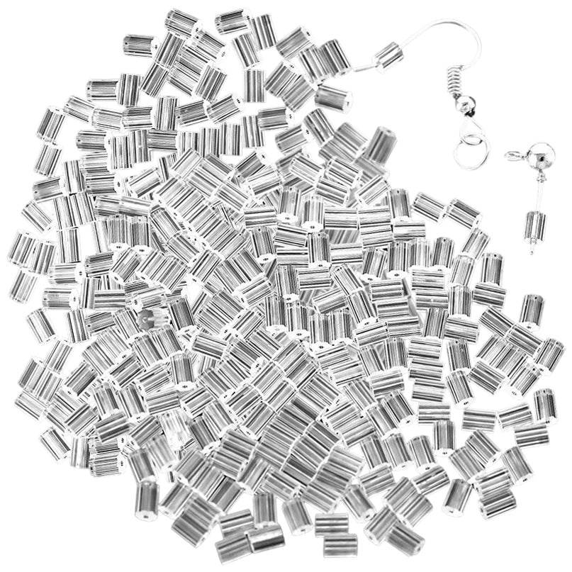 Soft Clear Silicone Earring Backs for Studs, Hypoallergenic Replacement Stoppers for Secure Everyday Wear