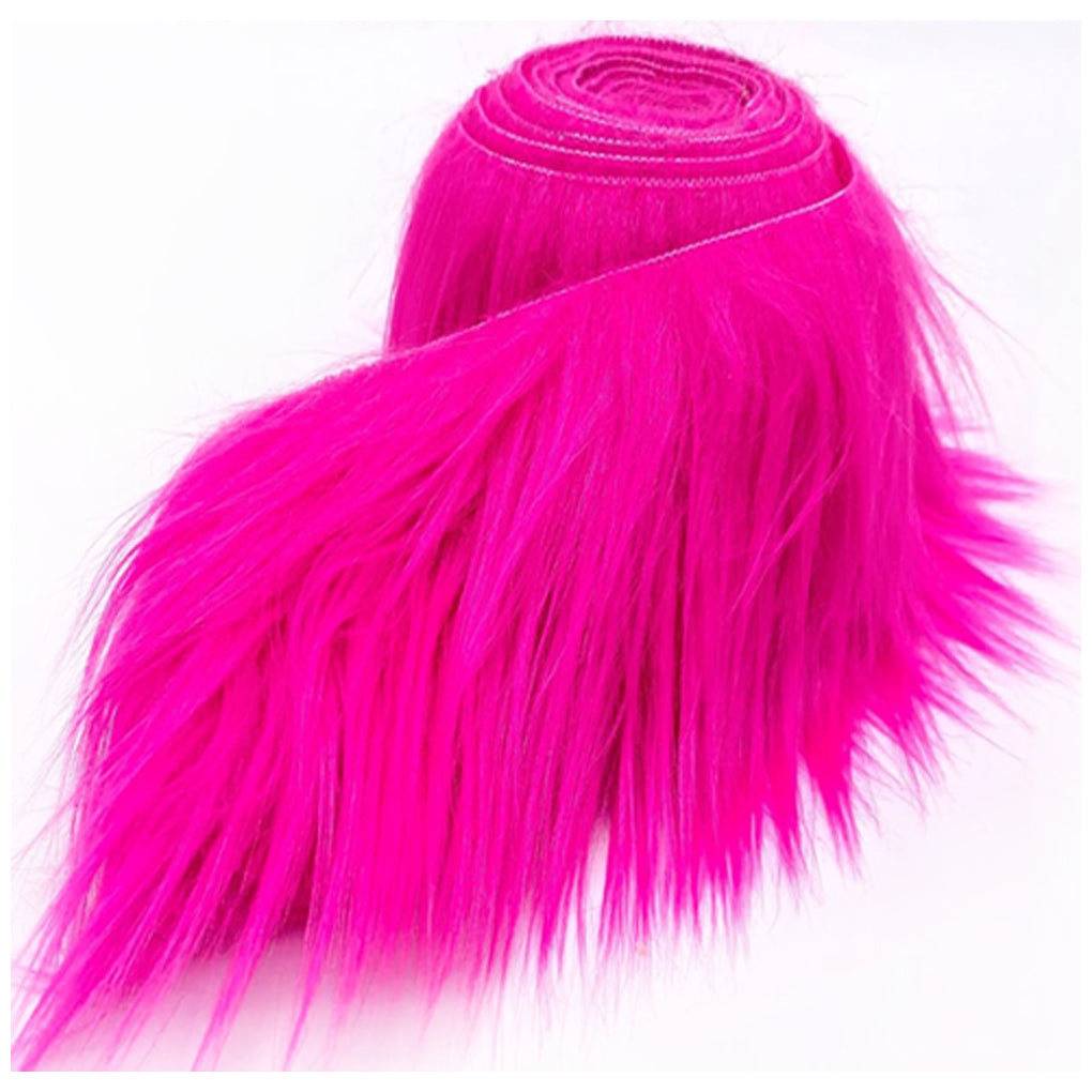 60 Inch Faux Fur Fabric Precut Strips Fluffy Craft Fur for Gnome Beards and Costumes