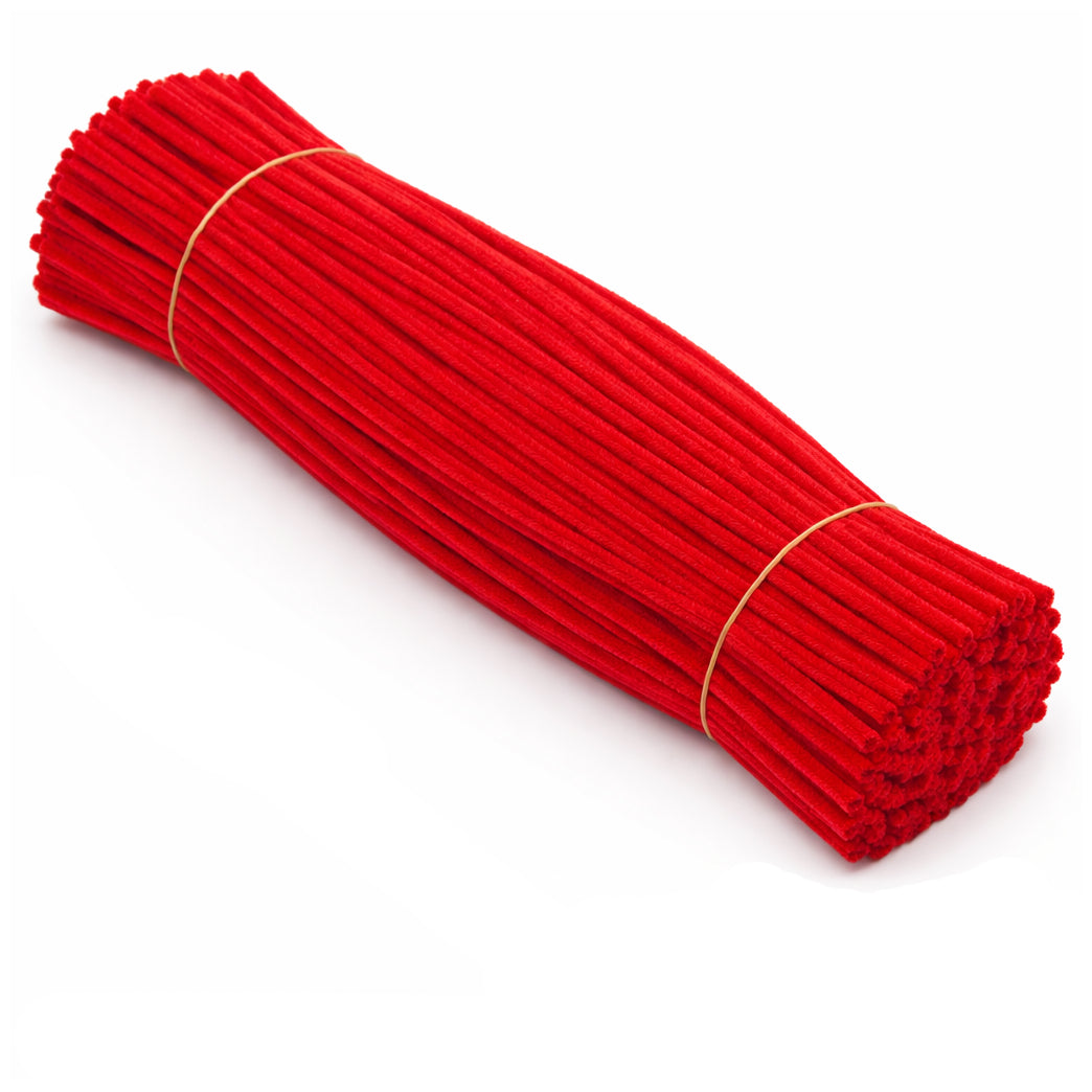 12 Inch Chenille Stem Pipe Cleaners 6 to 7 mm Thick for DIY Crafts and Decorations