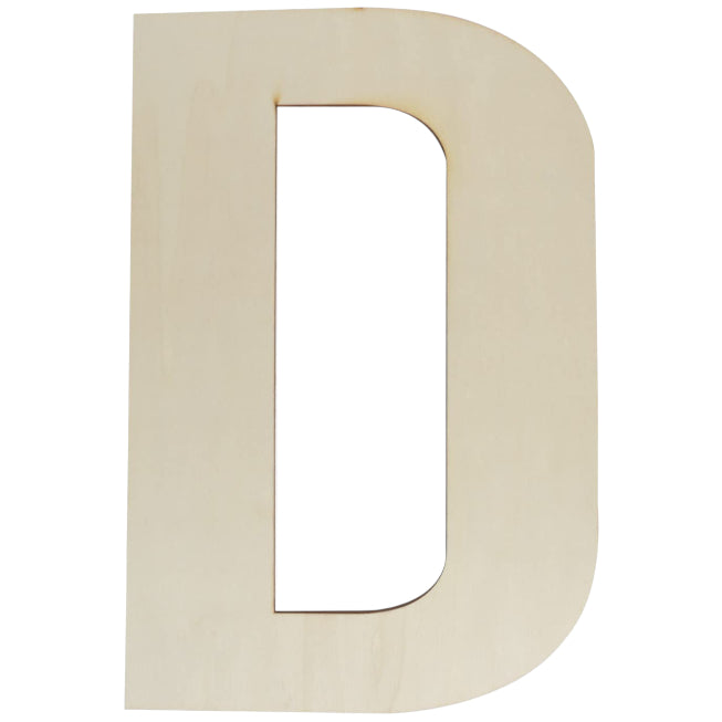 Unfinished Wooden Letter Style Surface for DIY Arts Crafts Home Decor Projects
