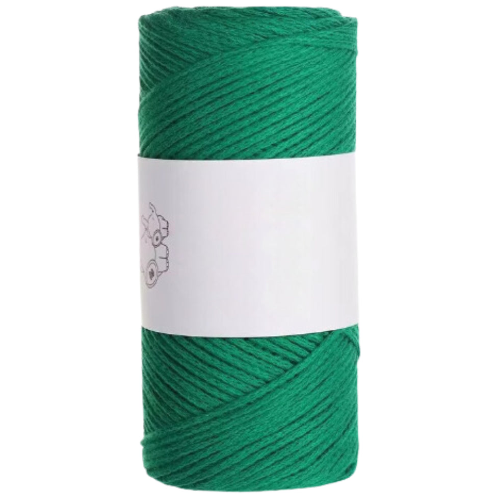 100% Cotton 2mm 300g/10.58oz, 220yds Macrame Rope Yarn for Crochet and Knitting Projects