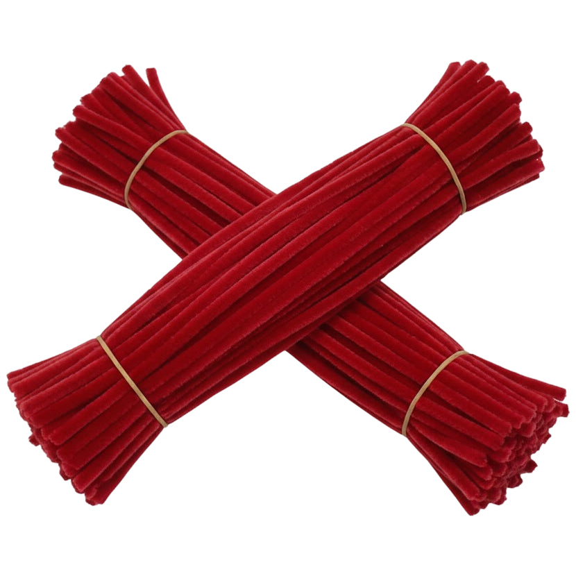 12 Inch Chenille Stem Pipe Cleaners 6 to 7 mm Thick for DIY Crafts and Decorations