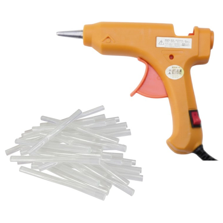 20W Mini Hot Glue Gun Kit with 30 Glue Sticks Fast Heating for Crafts and Repairs