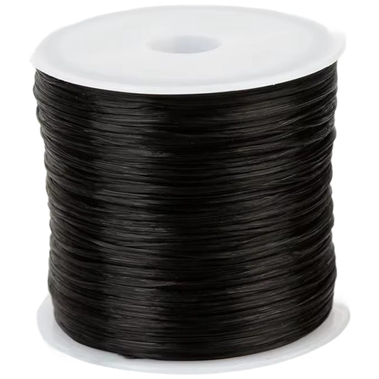 0.8mm Transparent Crystal Elastic Cord for Beading, Bracelets, and Jewelry Making, 60m Roll