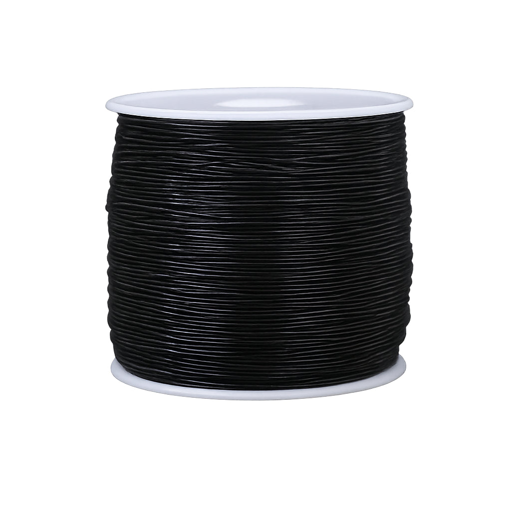 Elastic String Cord 1mm 50m Rolls for Bracelets, Necklaces, Beading and Jewelry Making, Pack of 2