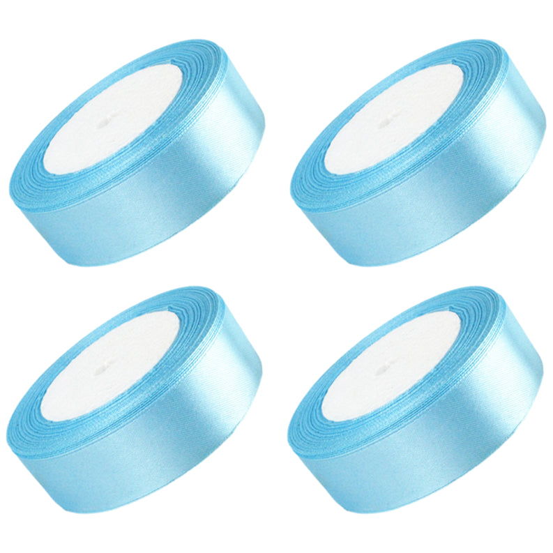 Satin Ribbon 4 Rolls 40 Yards for Gift Wrapping Crafts Weddings and Decorations
