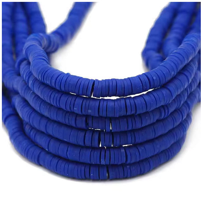 6mm Clay Heishi Beads Round Polymer Beads for Bracelet Jewelry Making and DIY Crafts, Pack of 4000