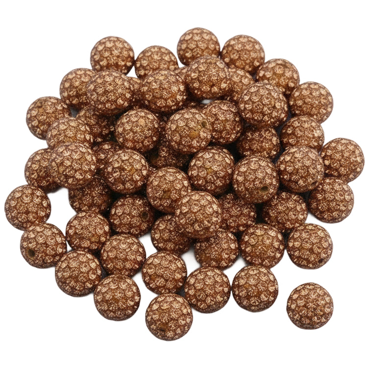 Sparkle Rhinestone Clay Beads Round Disco Spacer Beads for Jewelry Making, Bracelets, Earrings and DIY Craft Projects