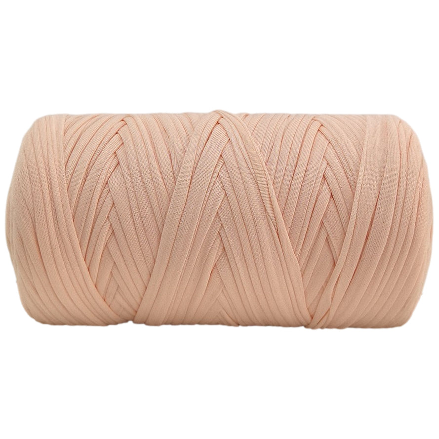 Polyester T-Shirt Yarn Thick Crochet Fabric Ribbon for Knitting Bags, Rugs, and Crafts, 400 Grams/14.11oz, 142.17 yards