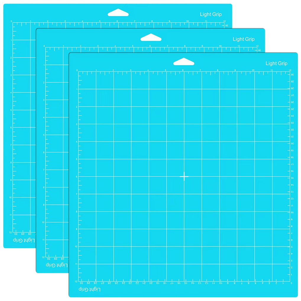Standard Grip Cutting Mat 12 x 12 Inch Reusable Craft Mat for Vinyl Cardstock Iron On Compatible with Cricut Explore Maker