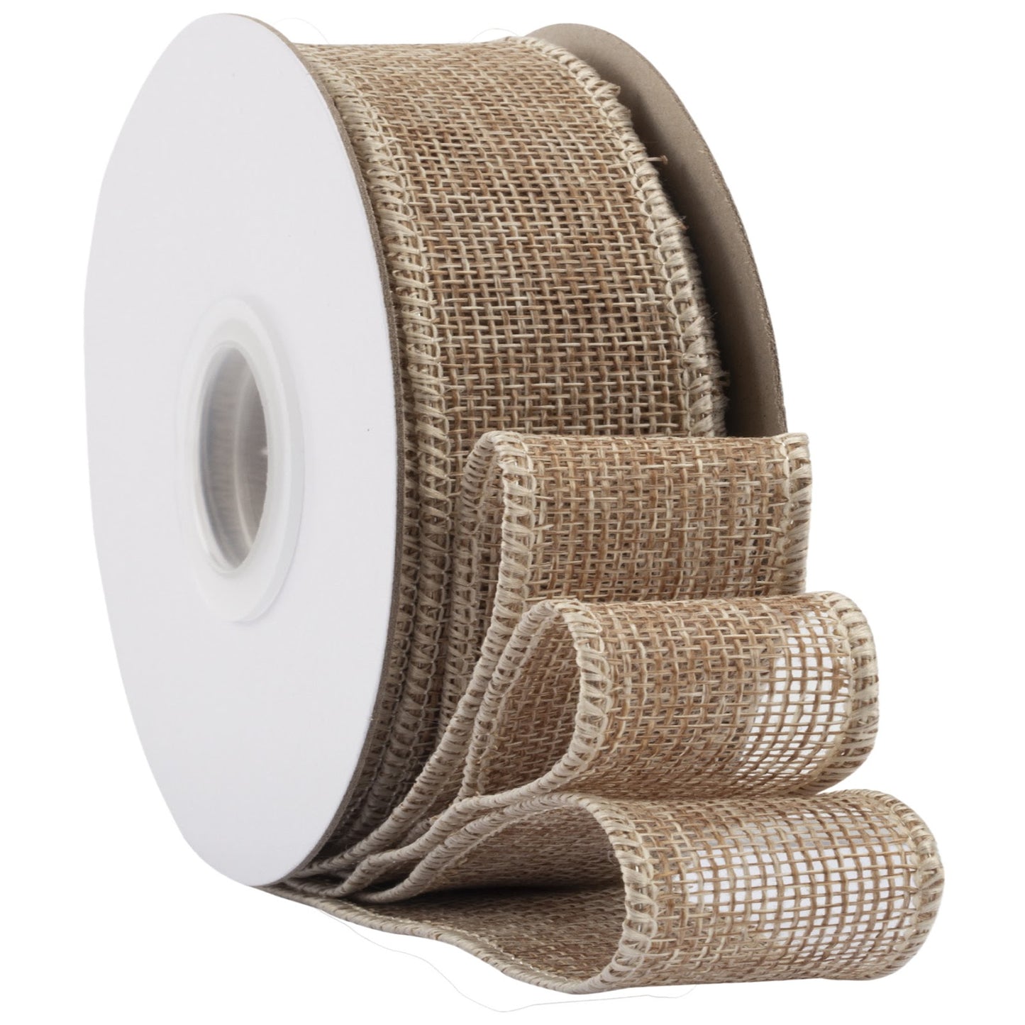 10 Yard Natural Burlap Ribbon Linen Jute Fabric Trim for Wreaths Gift Wrapping Crafts and DIY Decorations
