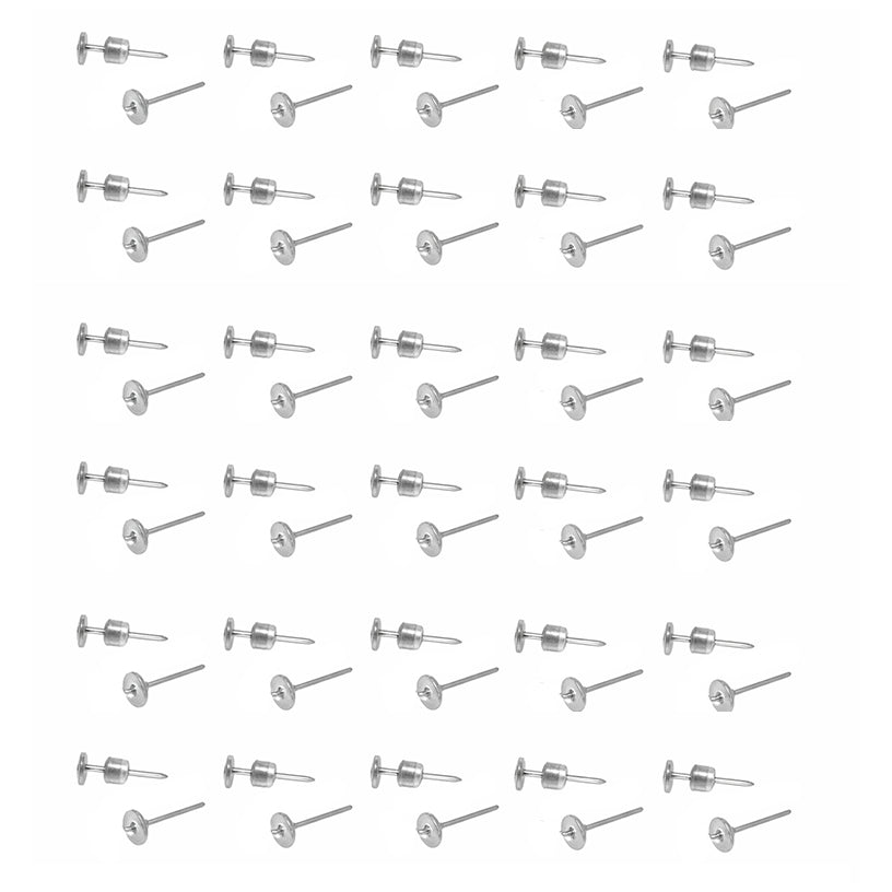 Invisible Plastic Earring Stud Pins Blank Findings for DIY Jewelry Making Hypoallergenic Lightweight Craft Supplies