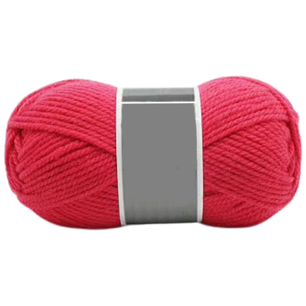 Bulky Merino Wool and Acrylic Blended Knitting Yarn for Craft Projects, 100 Grams/3.53oz 120 Yards