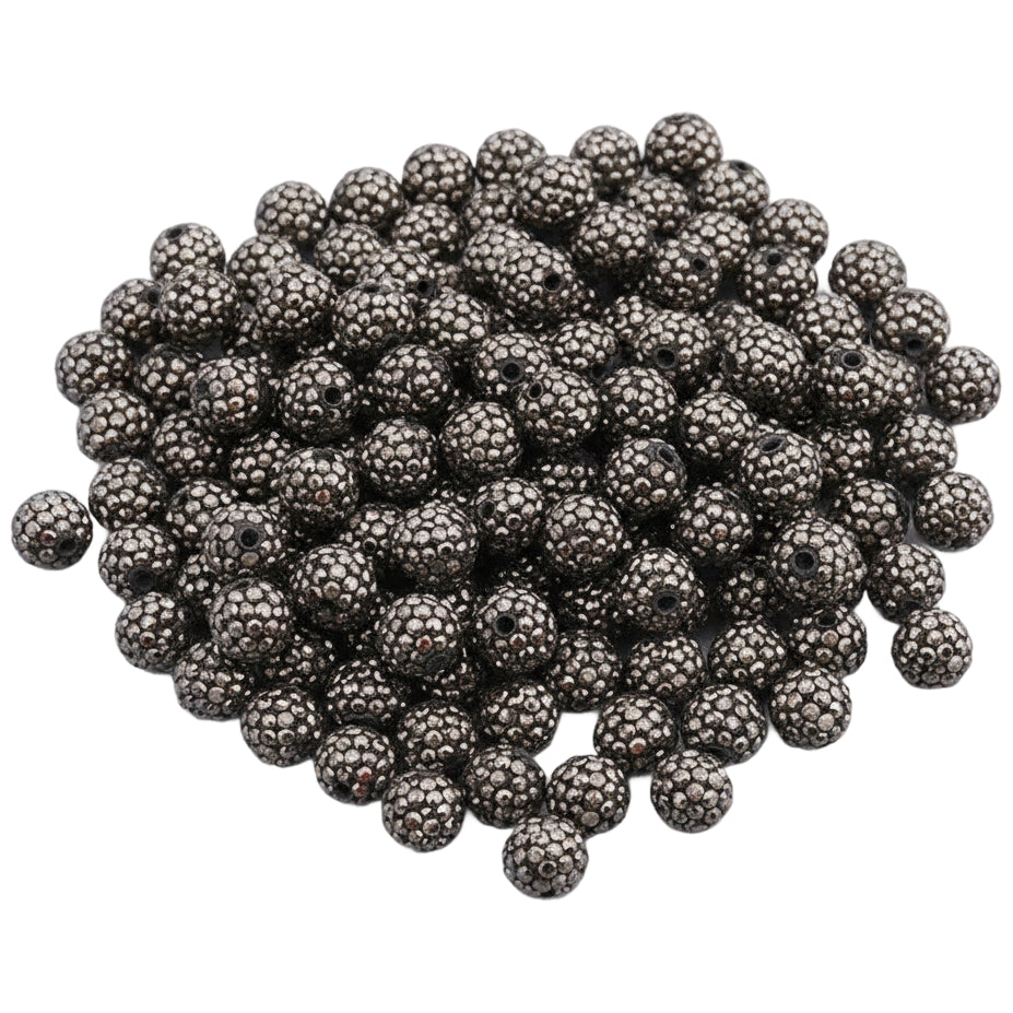 Sparkle Rhinestone Clay Beads Round Disco Spacer Beads for Jewelry Making, Bracelets, Earrings and DIY Craft Projects