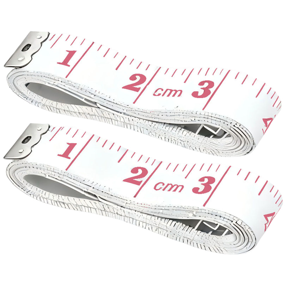 Soft Fabric Body Measuring Tape 60 Inch 150 cm for Sewing and Fitness, Pack of 2