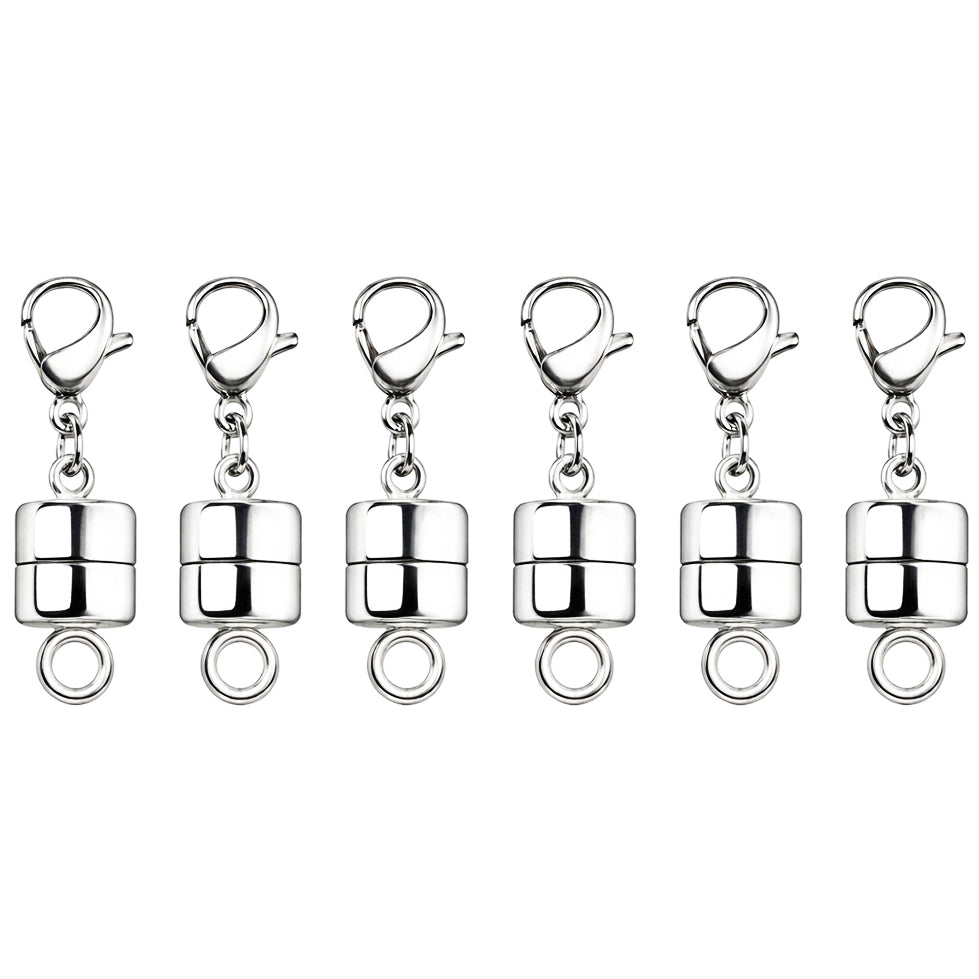 Magnetic Necklace Clasp With Lobster Closure 14K Gold Silver Alloy Jewelry Extender Bracelet Clasps Set