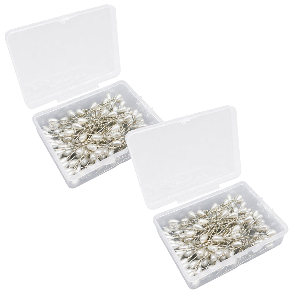 Teardrop Pearl Head Corsage Pins for Wedding Bouquets, Sewing, Jewelry Making and DIY Flower Decoration Crafts