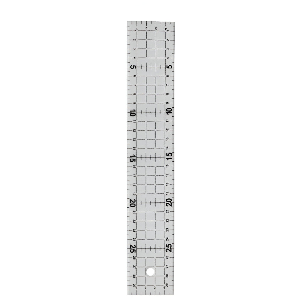 Acrylic Sewing and Quilting Ruler With Gridlines for Fabric Cutting, Measuring, Arts, and Craft Supplies