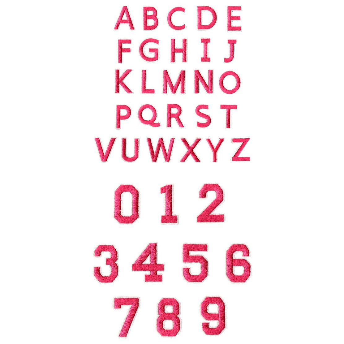 Iron-On Alphabet and Number Embroidered Patches for Clothing, Hats, Jeans, DIY Crafts and Sewing Repairs