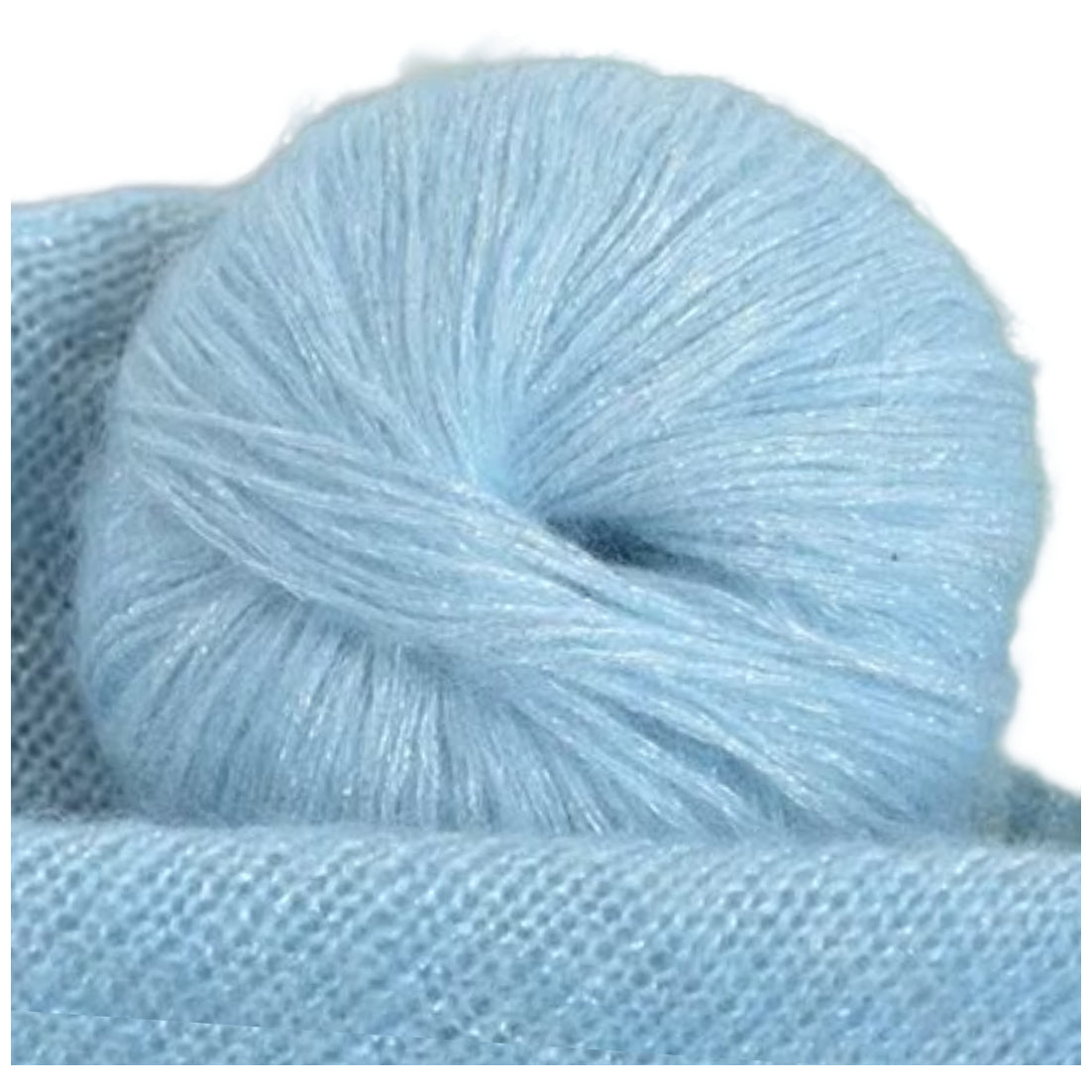 Glitter Knitting Yarn Sparkle Metallic Acrylic Wool for Crochet and Hand-Knitting, 25 Grams/0.85oz 109 Yards