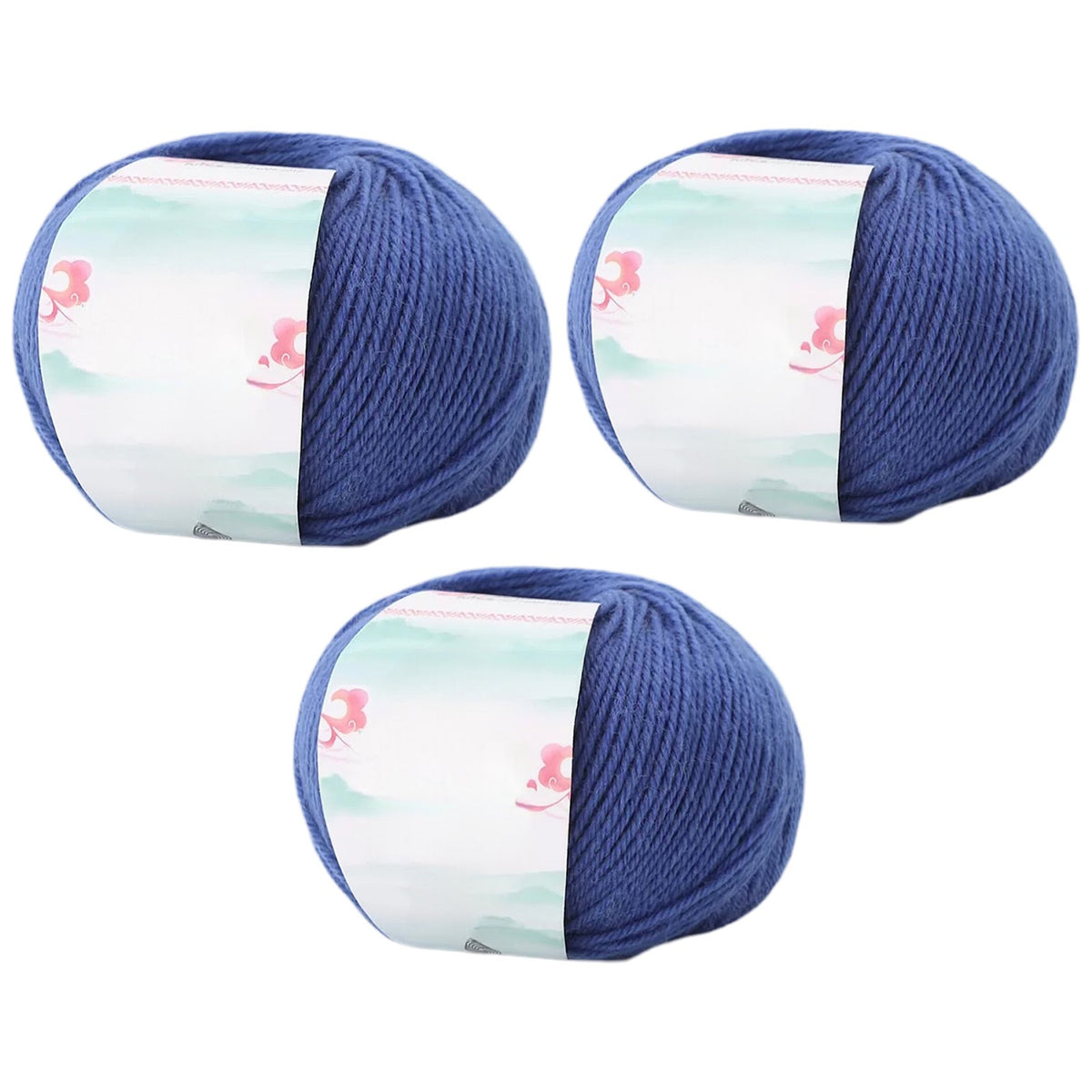 Superwash Wool Yarn, 50grams per Roll DK Weight for Knitting, Crocheting, and Soft Craft Projects, 150 Grams/5.29oz 327 yards, Pack of 3
