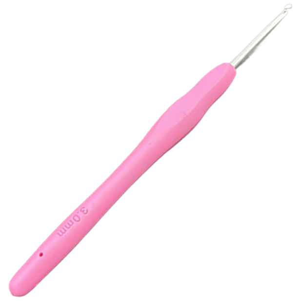Ergonomic Aluminum Crochet Hook with Comfortable Handle for Arthritic Hands and DIY Knitting