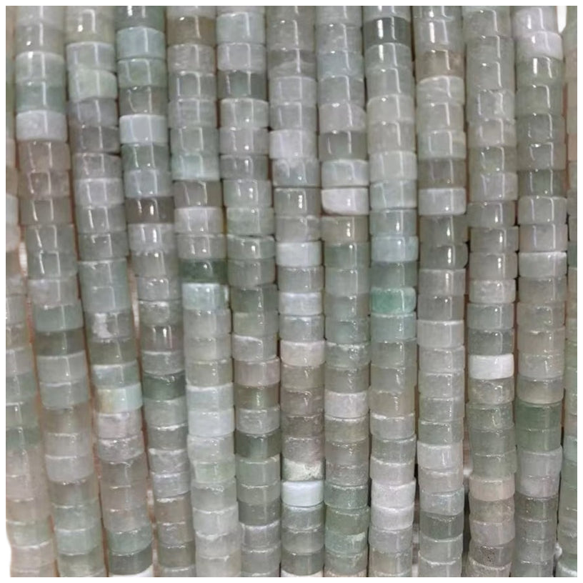 Natural Spacer Beads 4mm x 2mm Flat Round Gemstone Beads for Jewelry Making, Pack of 150