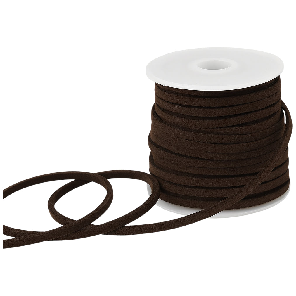 2.6mm x 5m Flat Genuine Leather Cord for Braiding, Jewelry Making, and Craft Projects
