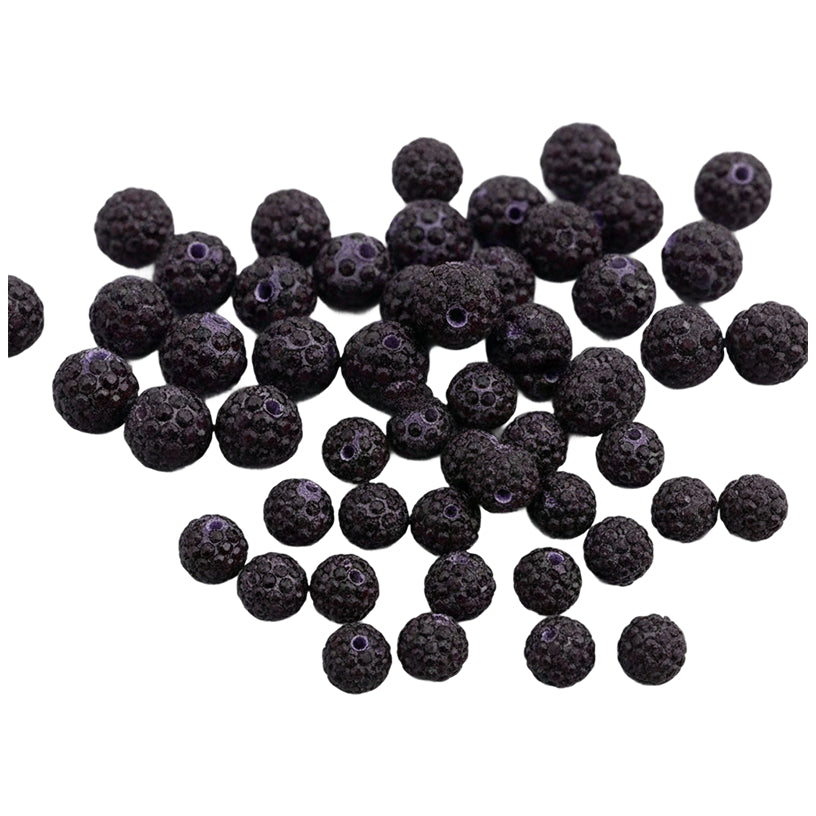 Sparkle Rhinestone Clay Beads Round Disco Spacer Beads for Jewelry Making, Bracelets, Earrings and DIY Craft Projects