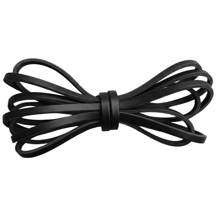 Flat Genuine Leather Cord Strip for Jewelry Braiding Crafts Shoelace Repair Sewing and Leatherworking Projects