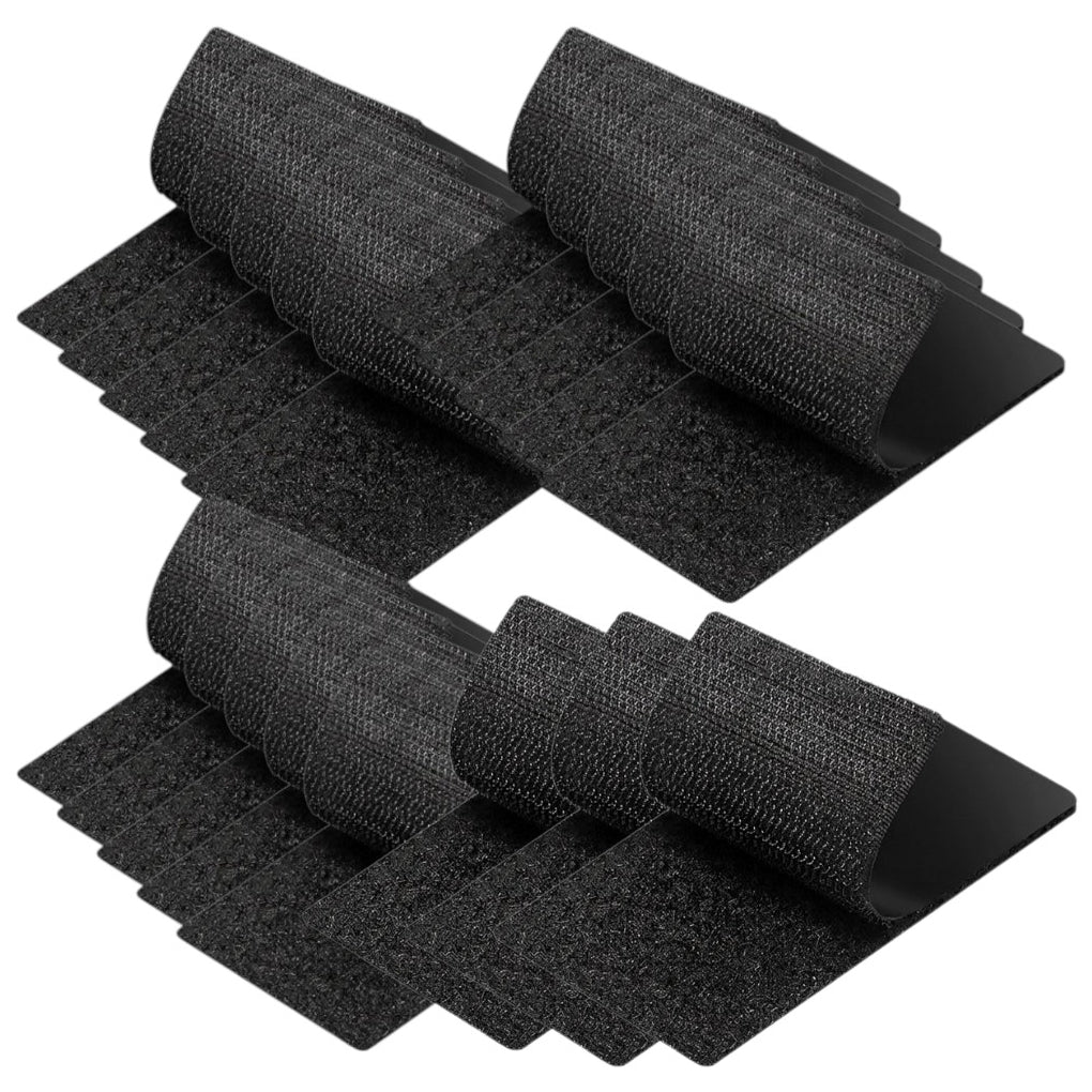 Strips with Adhesive for Fabric, No Sew Stick On for Fabric, Sticky Back for Clothes, Curtains - Heavy Duty Double Sided Hook and Loop Hem Tape Fasteners, No Sewing No Iron