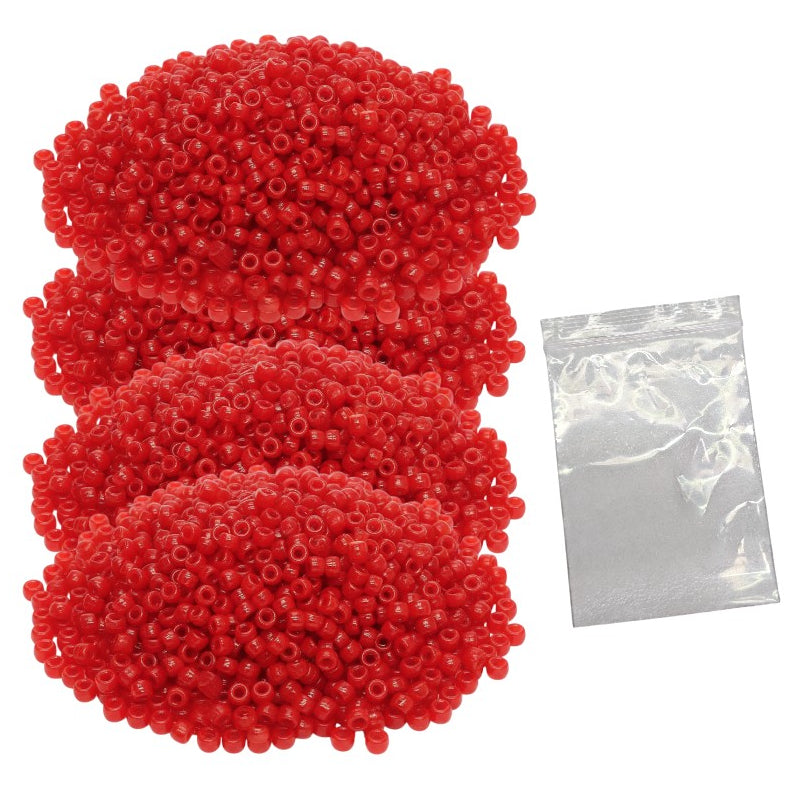 Plastic Pony Beads for Bracelets, Hair Braids, Jewelry Making and DIY Craft Projects