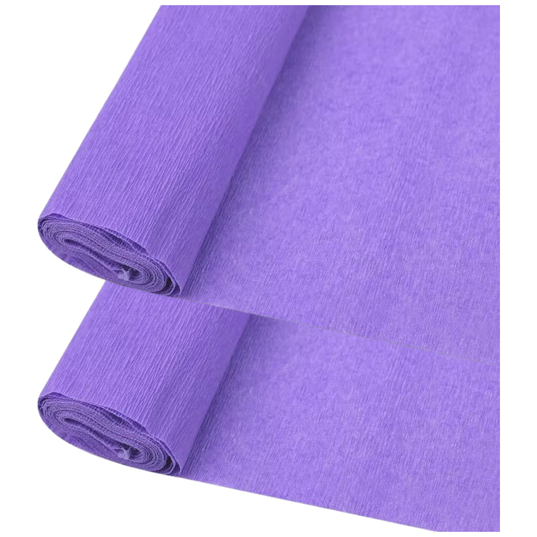 Crepe Paper Roll 19.6 Inch Wide 8ft Long for Flower Making Party and Craft Decor, Pack of 2