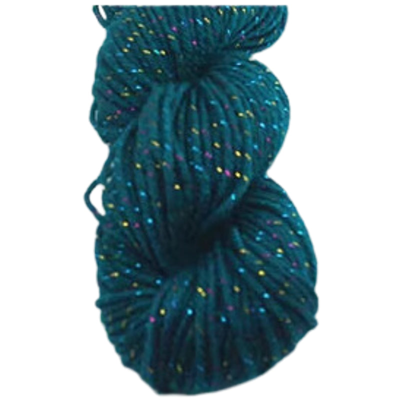 Glitter Yarn – Medium Worsted Weight Acrylic & Polyester for Knitting & Crochet Projects, 50g/1.76oz 109 yards