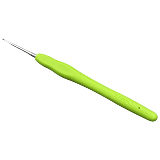 Ergonomic Aluminum Crochet Hook with Comfortable Handle for Arthritic Hands and DIY Knitting