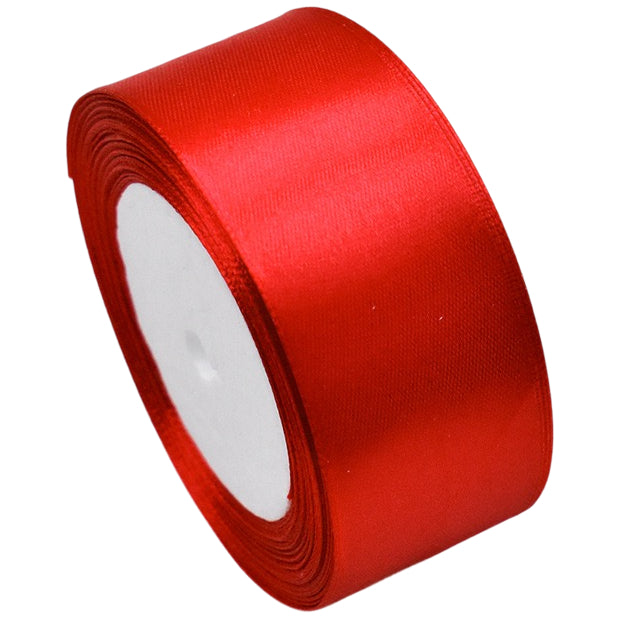 Satin Ribbon Single Faced 1.5 Inch Wide 25 Yards Polyester Fabric for Bows, Crafts, and Decorations.