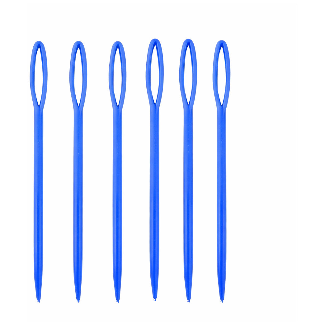 Multicolor Plastic Yarn Needles for Crocheting, Sewing, Weaving, and Needlepoint Crafts, Pack of 6