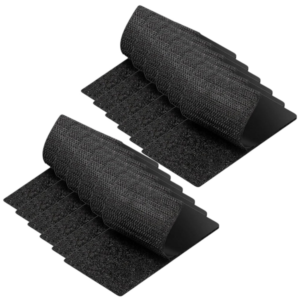Strips with Adhesive for Fabric, No Sew Stick On for Fabric, Sticky Back for Clothes, Curtains - Heavy Duty Double Sided Hook and Loop Hem Tape Fasteners, No Sewing No Iron